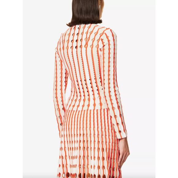 Jonathan Simkhai Tiana Cut-Out Knitted Top & Jax/Larken Midi Skirt SET - Picture 3 of 14